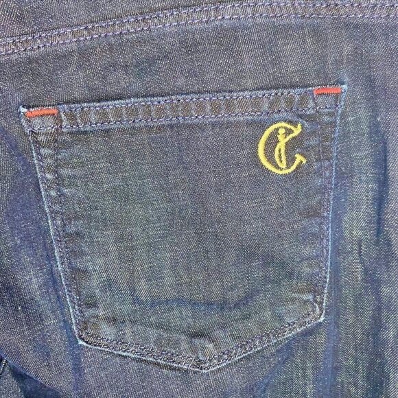 CJ by Cookie Johnson Grace Bootcut Jeans sz 30 (32x29) Dark Denim Blue Stretch - Picture 7 of 7